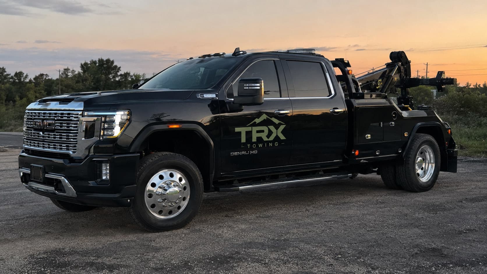 TRX Towing GMC Sierra Denali HD tow truck
